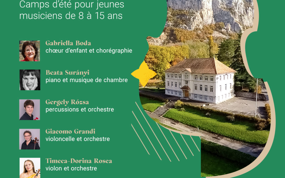 Camps d’été de musique du 2 au 9 juillet 2023