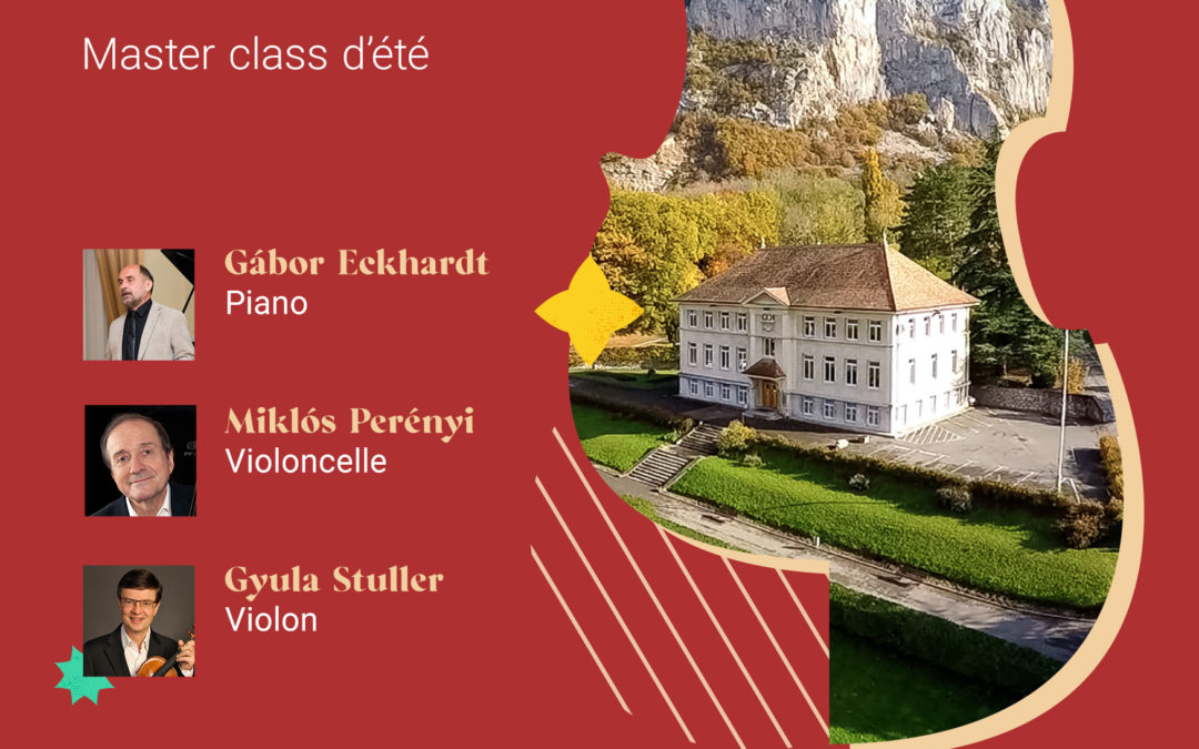 Masterclass d’été du 3 au 8 juillet 2023